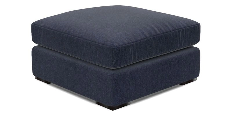 Stockbridge Combi Footstool in Two Tone Plain Biscuit