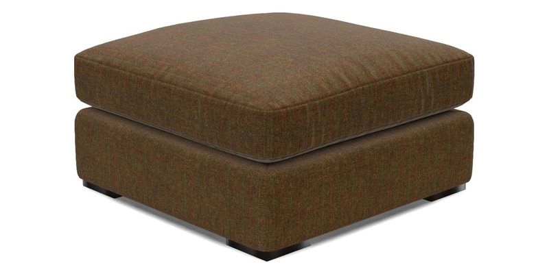 Stockbridge Combi Footstool in Two Tone Plain Biscuit