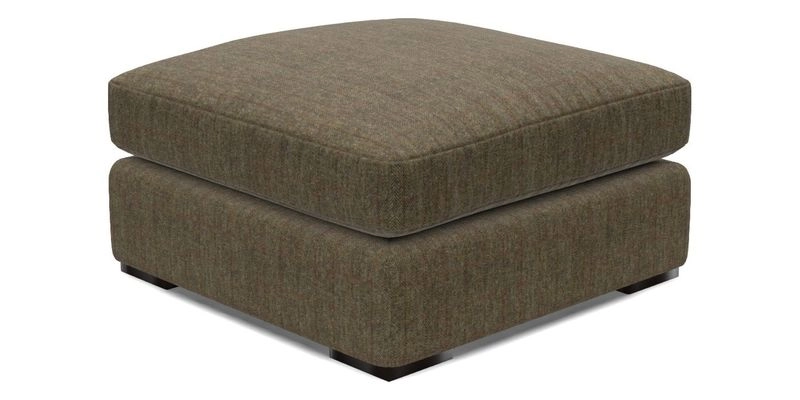 Stockbridge Combi Footstool in Two Tone Plain Biscuit