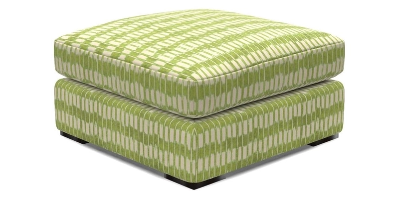 Stockbridge Combi Footstool in Two Tone Plain Biscuit