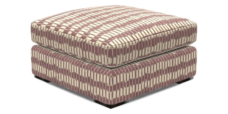 Stockbridge Combi Footstool in Two Tone Plain Biscuit
