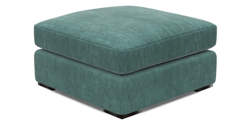 Stockbridge Combi Footstool in Two Tone Plain Biscuit