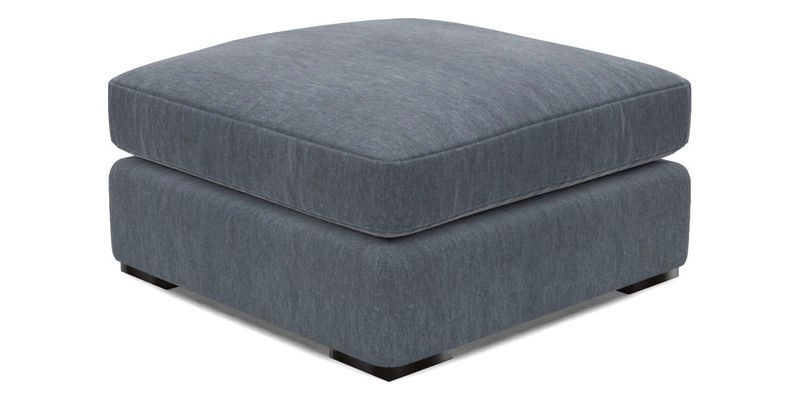 Stockbridge Combi Footstool in Two Tone Plain Biscuit