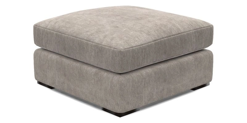 Stockbridge Combi Footstool in Two Tone Plain Biscuit