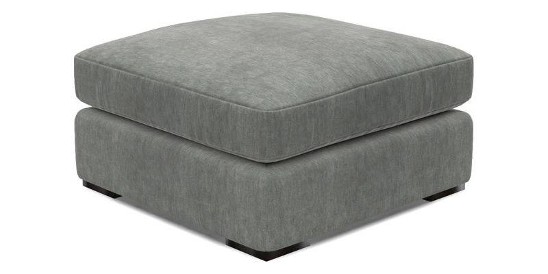 Stockbridge Combi Footstool in Two Tone Plain Biscuit