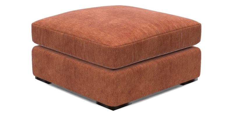 Stockbridge Combi Footstool in Two Tone Plain Biscuit