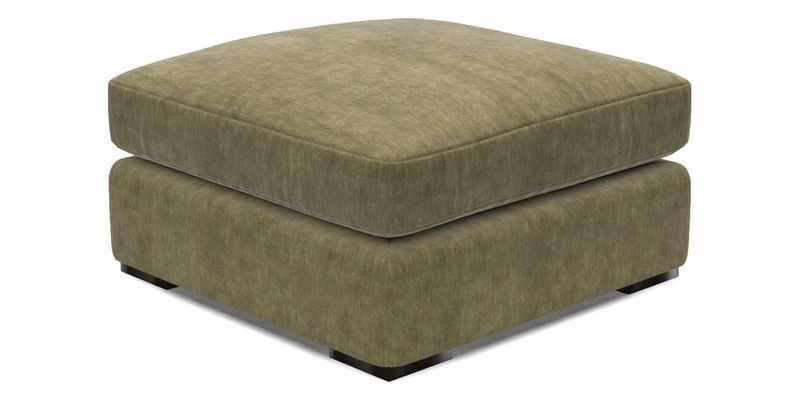 Stockbridge Combi Footstool in Two Tone Plain Biscuit