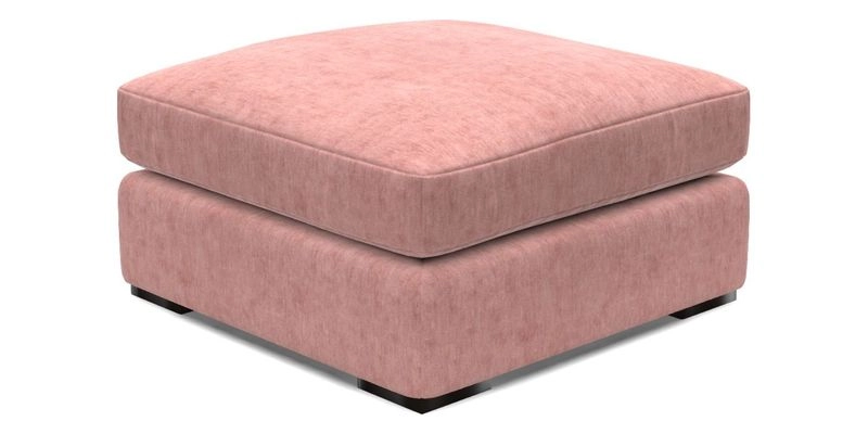Stockbridge Combi Footstool in Two Tone Plain Biscuit