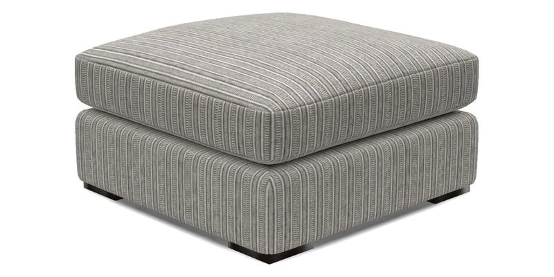 Stockbridge Combi Footstool in Two Tone Plain Biscuit