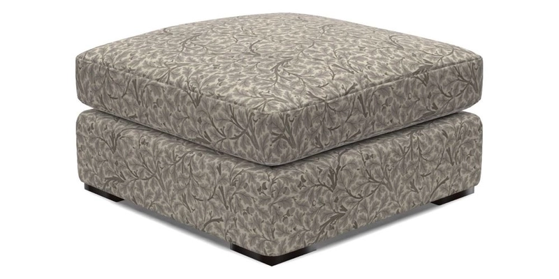 Stockbridge Combi Footstool in Two Tone Plain Biscuit