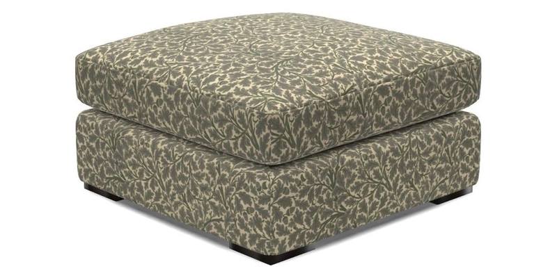 Stockbridge Combi Footstool in Two Tone Plain Biscuit