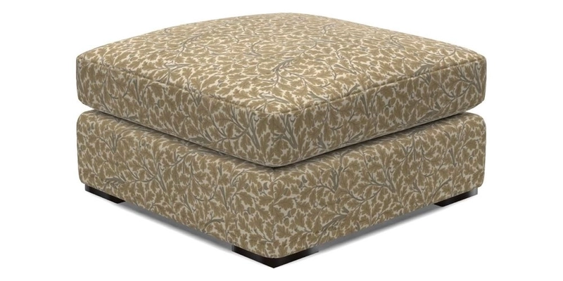 Stockbridge Combi Footstool in Two Tone Plain Biscuit