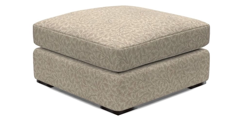 Stockbridge Combi Footstool in Two Tone Plain Biscuit