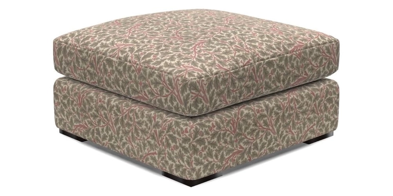 Stockbridge Combi Footstool in Two Tone Plain Biscuit