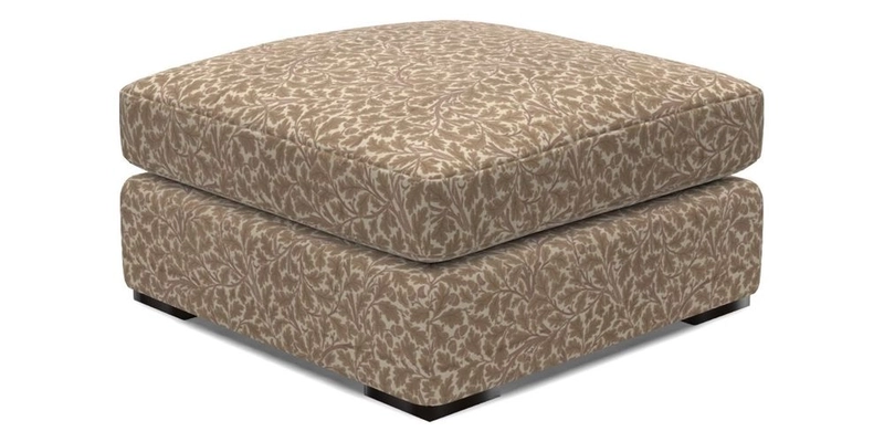 Stockbridge Combi Footstool in Two Tone Plain Biscuit
