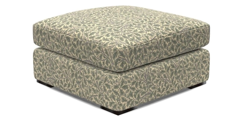 Stockbridge Combi Footstool in Two Tone Plain Biscuit