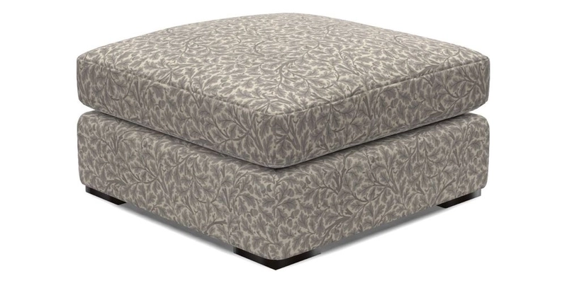 Stockbridge Combi Footstool in Two Tone Plain Biscuit