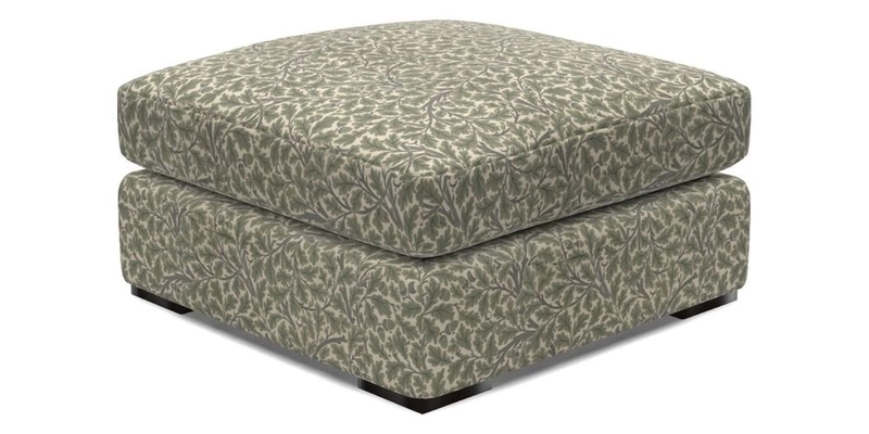 Stockbridge Combi Footstool in Two Tone Plain Biscuit