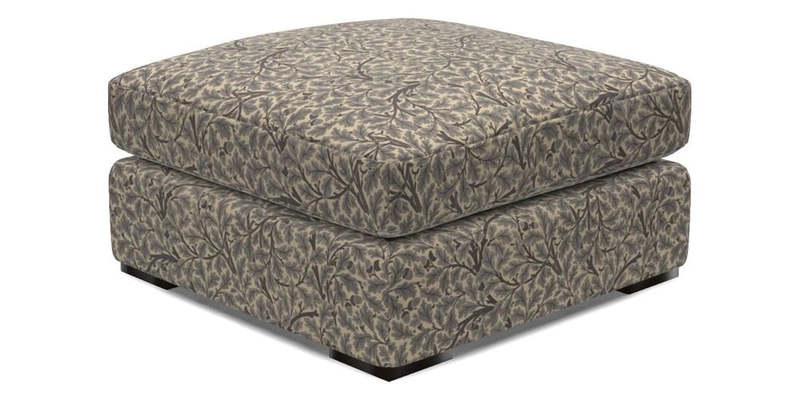 Stockbridge Combi Footstool in Two Tone Plain Biscuit