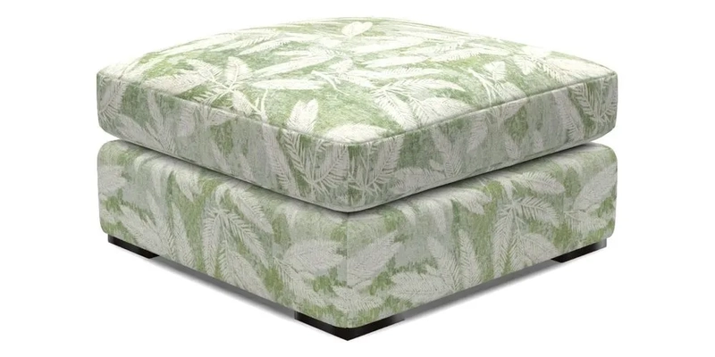 Stockbridge Combi Footstool in Two Tone Plain Biscuit