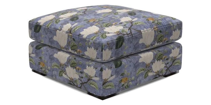 Stockbridge Combi Footstool in Two Tone Plain Biscuit