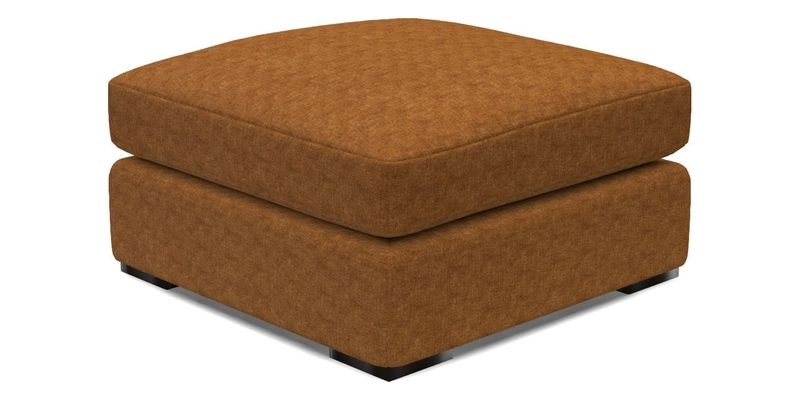 Stockbridge Combi Footstool in Two Tone Plain Biscuit