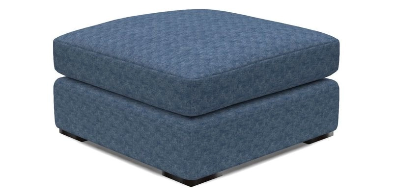 Stockbridge Combi Footstool in Two Tone Plain Biscuit