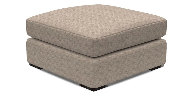 Stockbridge Combi Footstool in Two Tone Plain Biscuit