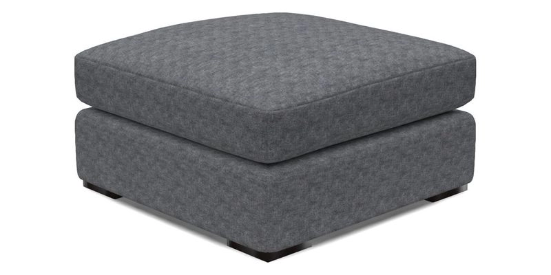 Stockbridge Combi Footstool in Two Tone Plain Biscuit