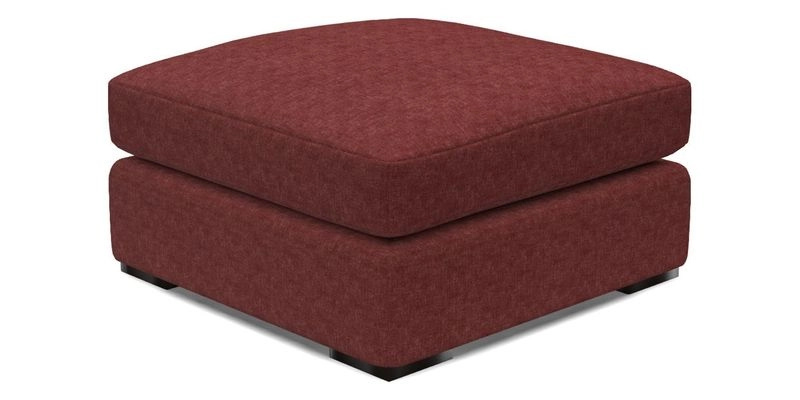 Stockbridge Combi Footstool in Two Tone Plain Biscuit