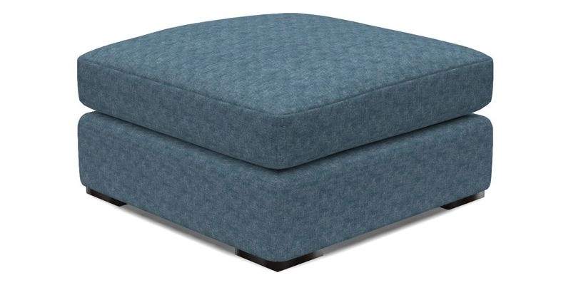 Stockbridge Combi Footstool in Two Tone Plain Biscuit