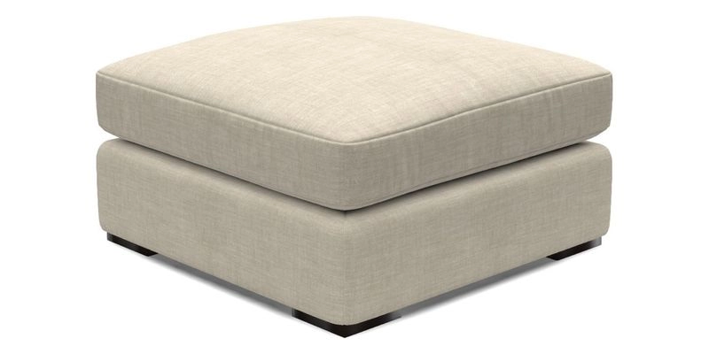 Stockbridge Combi Footstool in Two Tone Plain Biscuit