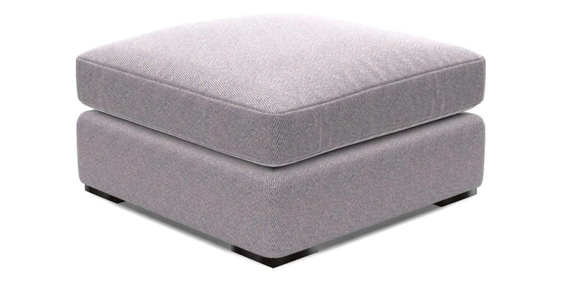 Stockbridge Combi Footstool in Two Tone Plain Biscuit
