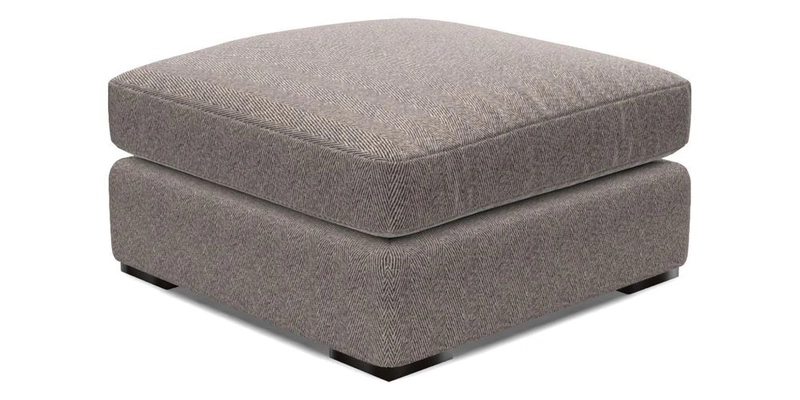 Stockbridge Combi Footstool in Two Tone Plain Biscuit