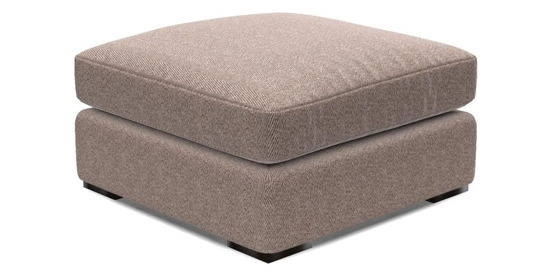 Stockbridge Combi Footstool in Two Tone Plain Biscuit
