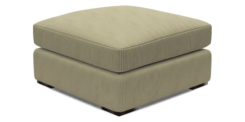Stockbridge Combi Footstool in Two Tone Plain Biscuit
