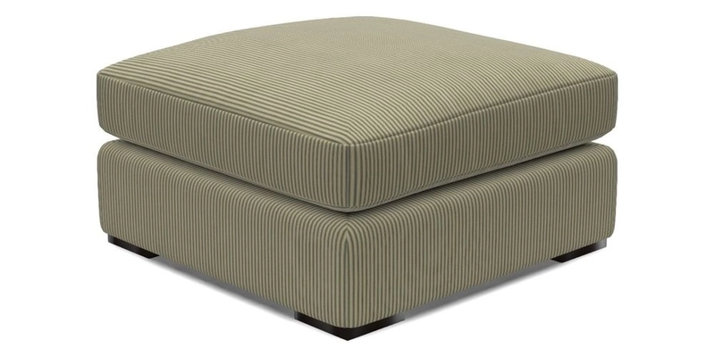 Stockbridge Combi Footstool in Two Tone Plain Biscuit
