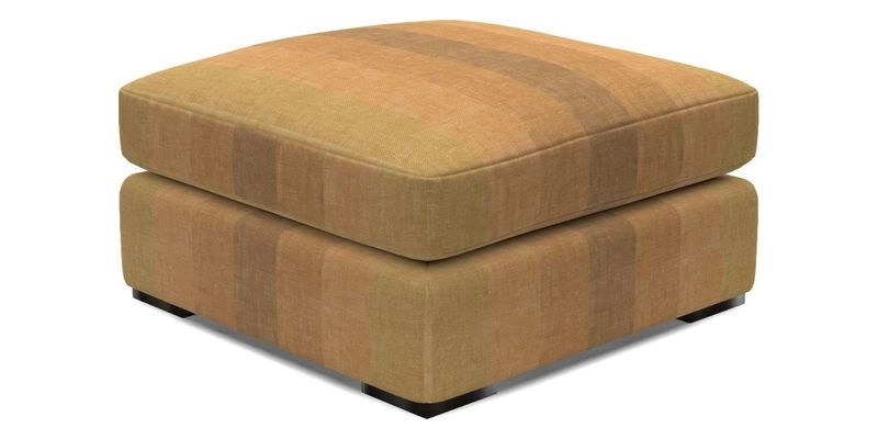 Stockbridge Combi Footstool in Two Tone Plain Biscuit