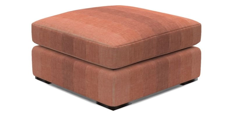 Stockbridge Combi Footstool in Two Tone Plain Biscuit