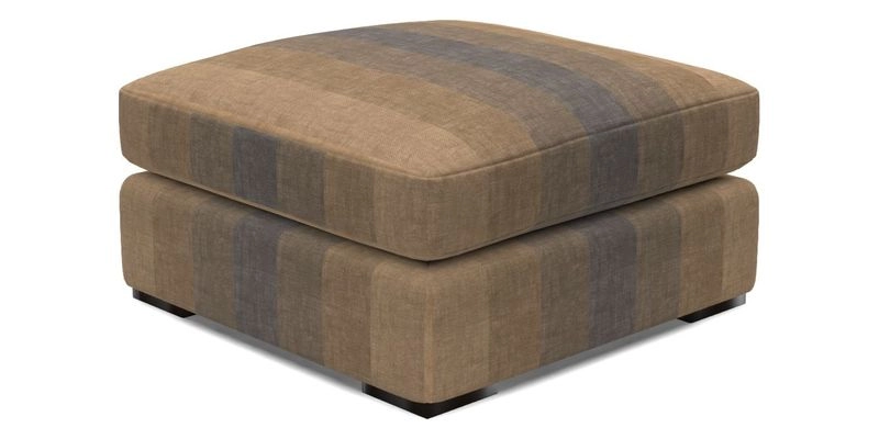 Stockbridge Combi Footstool in Two Tone Plain Biscuit