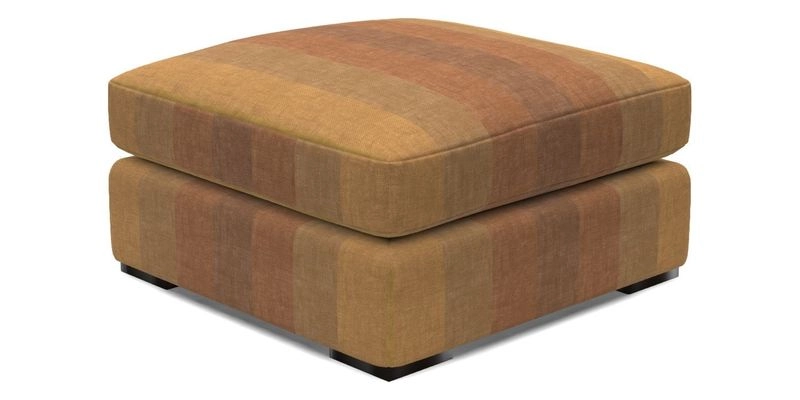 Stockbridge Combi Footstool in Two Tone Plain Biscuit
