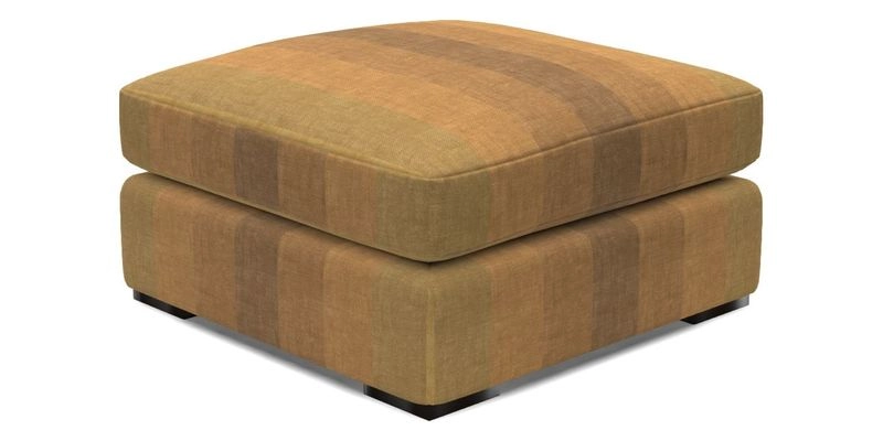 Stockbridge Combi Footstool in Two Tone Plain Biscuit