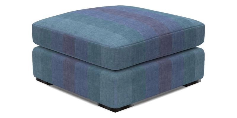 Stockbridge Combi Footstool in Two Tone Plain Biscuit