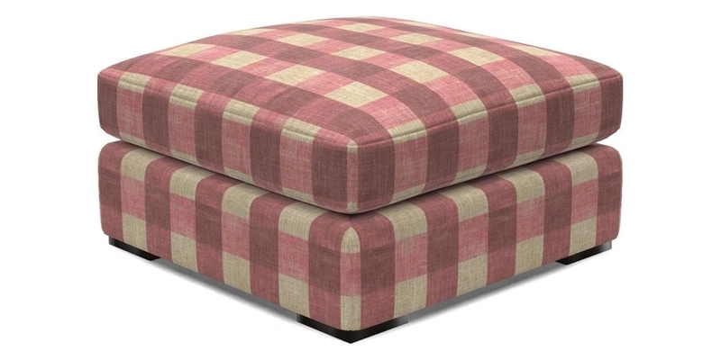 Stockbridge Combi Footstool in Two Tone Plain Biscuit