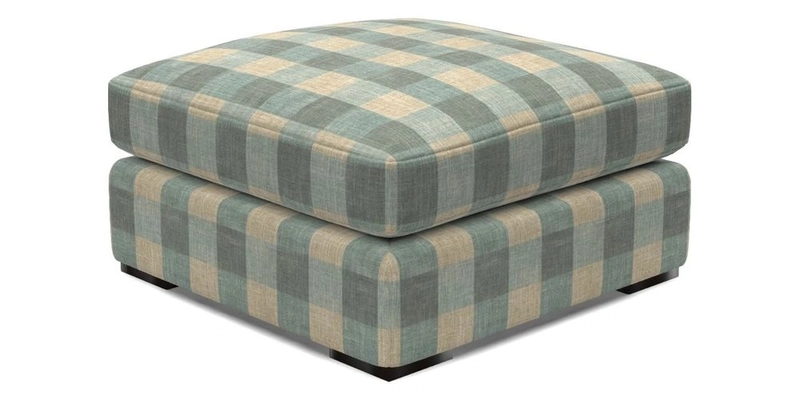 Stockbridge Combi Footstool in Two Tone Plain Biscuit
