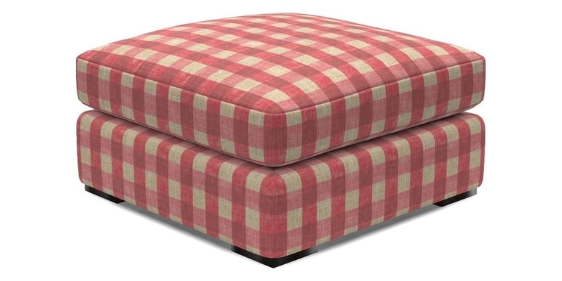 Stockbridge Combi Footstool in Two Tone Plain Biscuit
