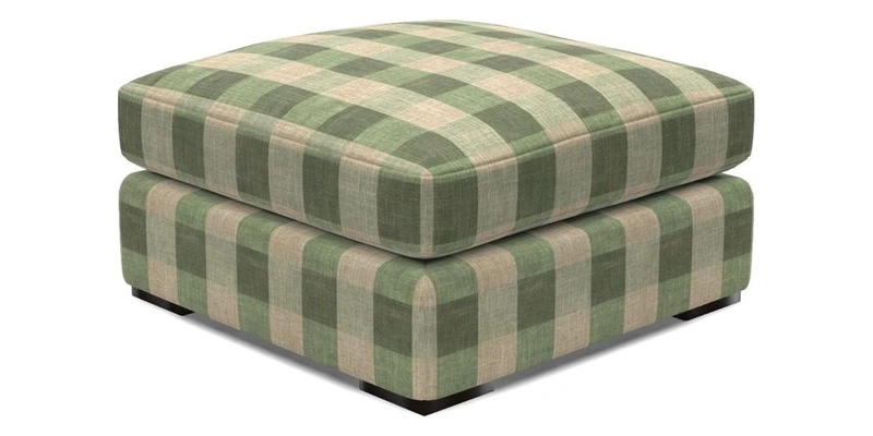 Stockbridge Combi Footstool in Two Tone Plain Biscuit