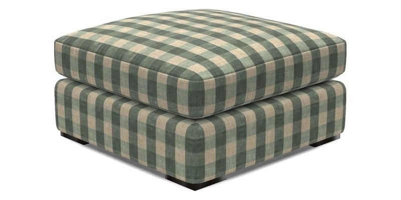 Stockbridge Combi Footstool in Two Tone Plain Biscuit