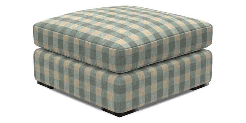 Stockbridge Combi Footstool in Two Tone Plain Biscuit