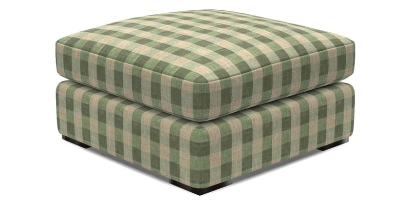Stockbridge Combi Footstool in Two Tone Plain Biscuit